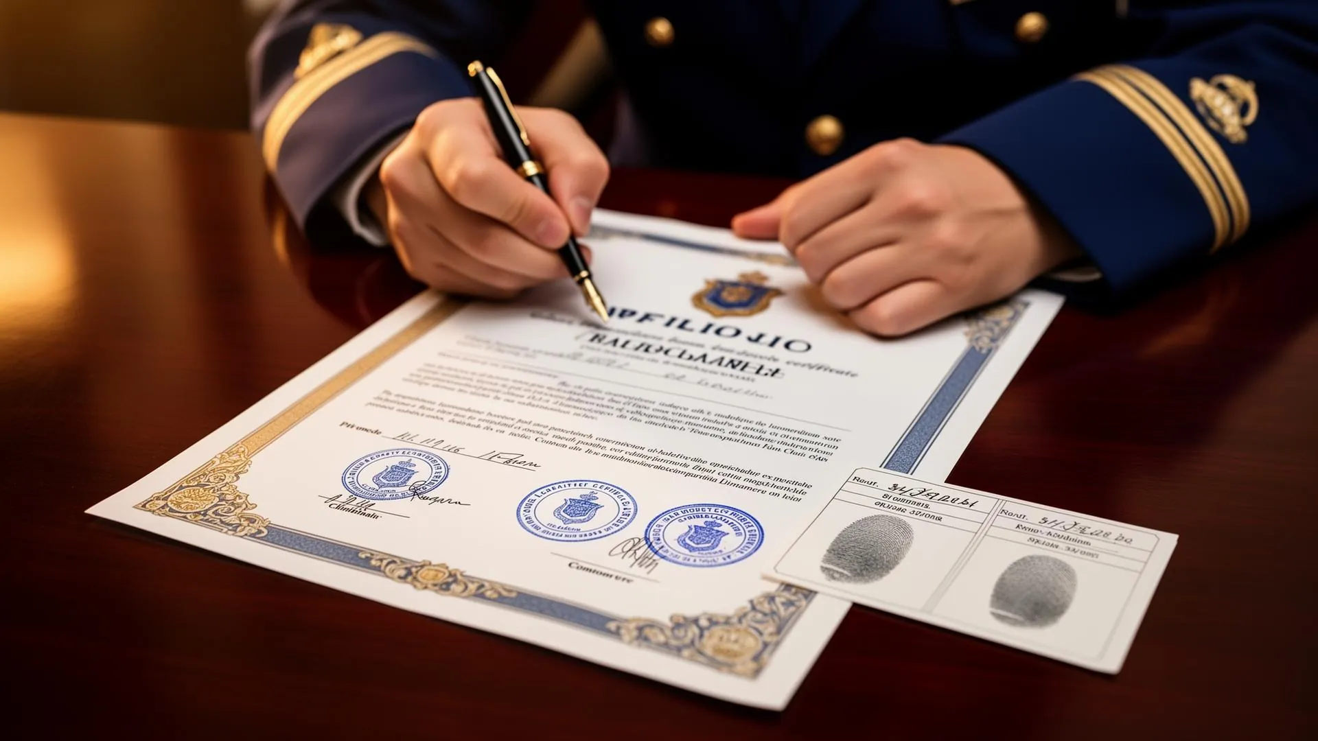 Dubai Police clearance certificate with official seal